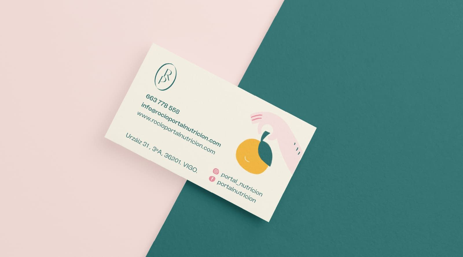 Rocío Portal Nutrición - Diseño Branding e Imagen Corporativa - Vigo